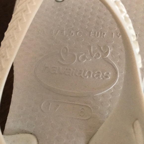 Baby Brazil logo flip flops white - Picture 5 of 7